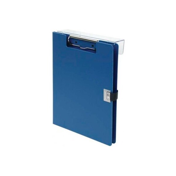 Omnimed Overbed Covered Poly Clipboard, 10"W x 13"H, Blue